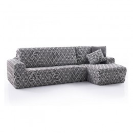 Stretch chaise longue sofa cover Scandi
