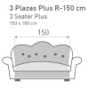 Couch Cover reversible Chester sofa cover