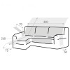 Salvasofá Chaise Longue DRY PROTECT