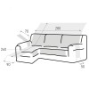 Salvasofá Chaise Longue DRY PROTECT