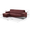 Funda Chaise Longue Super Elástica VELVET